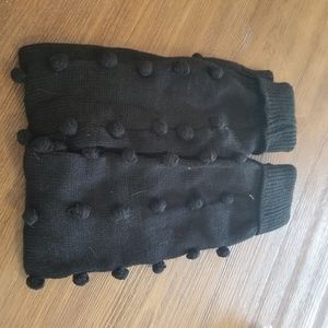 Betsey Johnson Black Legwarmers/Bootwarmers